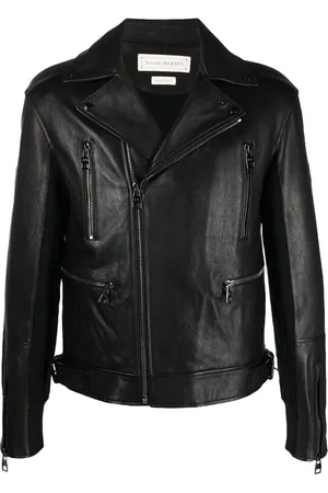 Alexander McQueen Bomberjack met leren afwerking