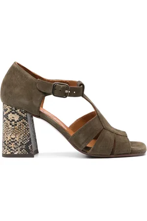 Chie Mihara Divine 84mm suède sandalen