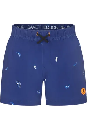 save the duck Zwembroek met dolfijnprint