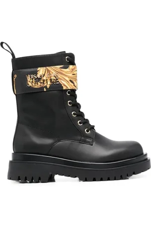 VERSACE Enkellaarzen met barokprint