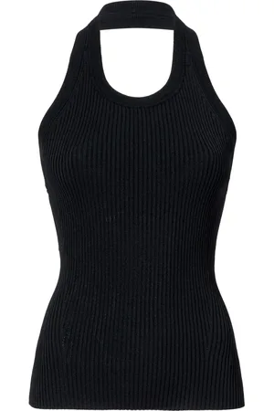 Proenza Schouler Geribbelde haltertop