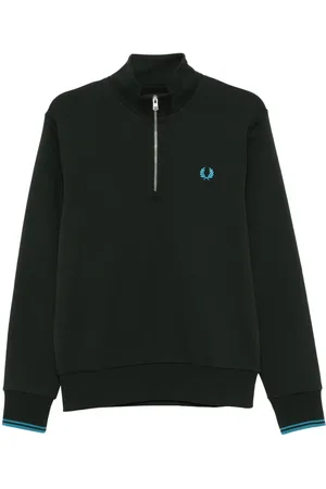 Fred Perry Sweater met halve rits