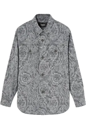 VERSACE Barocco gabardine shirtjack met jacquard