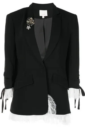 Cinq A Sept Blazer met afwerking van kant