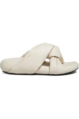 Marni Bubble leren sandalen met gedraaid detail
