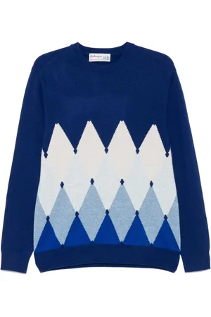 BALLANTYNE Trui met argyle intarsia