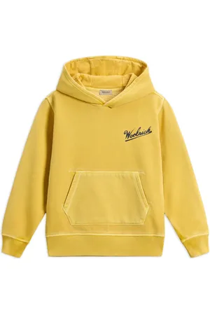 Woolrich Katoenen hoodie met geverfd detail