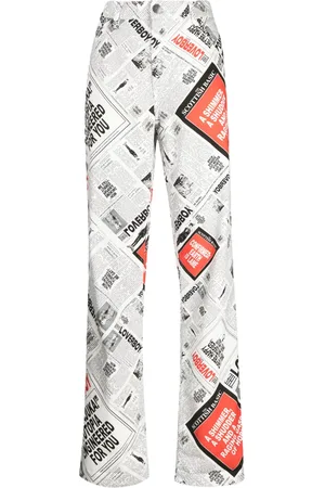 Charles Jeffrey Loverboy Jeans met wijde pijpen