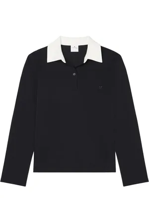 Courrèges Poloshirt met contrasterende afwerking