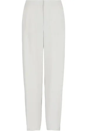 Giorgio Armani High waist pantalon met toelopende pijpen