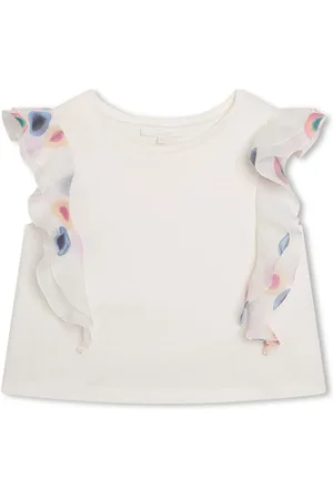 Chloé Shirt van biologisch katoen met ruches