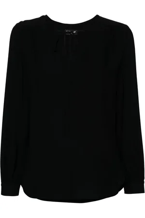 Dondup Blouse met gestrikte hals
