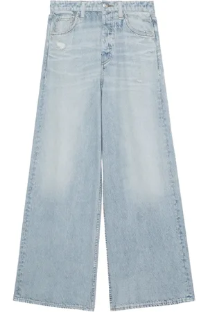 RAG&BONE Mid waist jeans met wijde pijpen