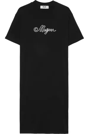 Msgm Jurk met geborduurd logo