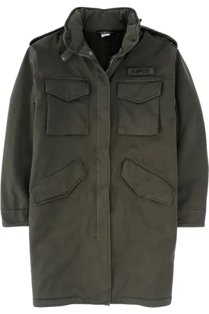 Aspesi Gabardine jas met capuchon