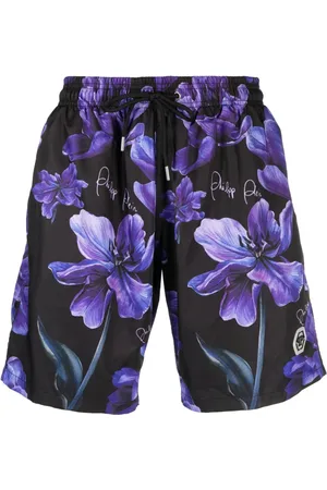 Philipp Plein Zwembroek met bloemenprint