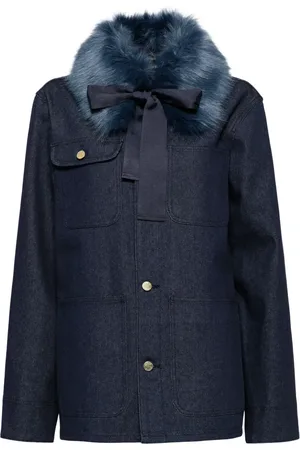 Cynthia Rowley Jack met afneembare kraag van imitatiebont