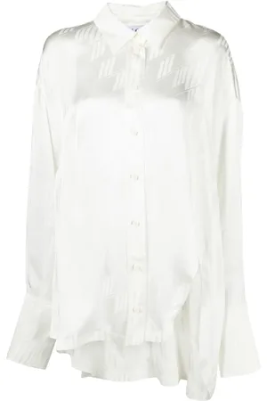 The Attico Diana asymmetrische blouse