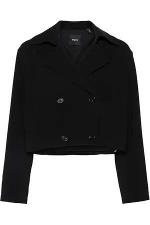 THEORY Crêpe cropped jack