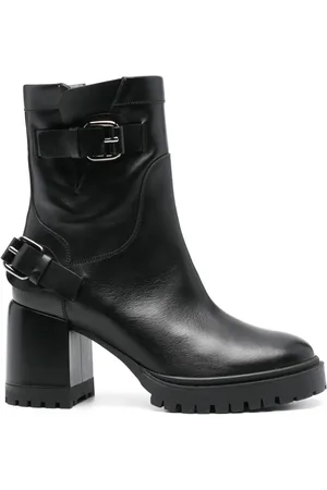 Casadei 80 mm leren enkellaarzen