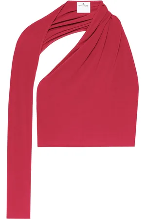 Courrèges Slash asymmetrische cropped top