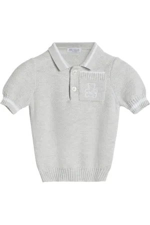 Brunello Cucinelli Poloshirt met geborduurd logo