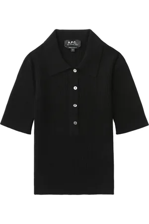 A.P.C. Geribbeld poloshirt