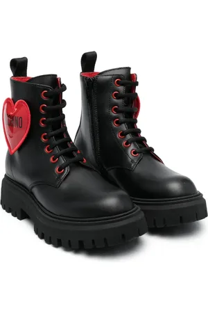 Moschino Laarzen met hartpatch