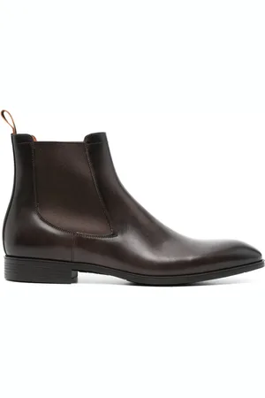 santoni Leren Chelsea laarzen