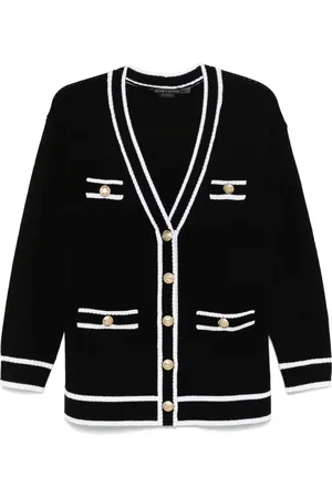 ALICE+OLIVIA Vest met gestreepte afwerking