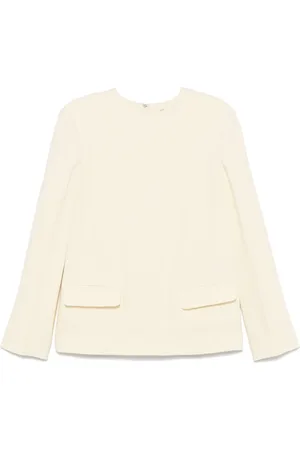 Totême Blouse met slub textuur