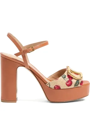 VALENTINO GARAVANI 115 mm VLogo Signature Cherryfic sandalen