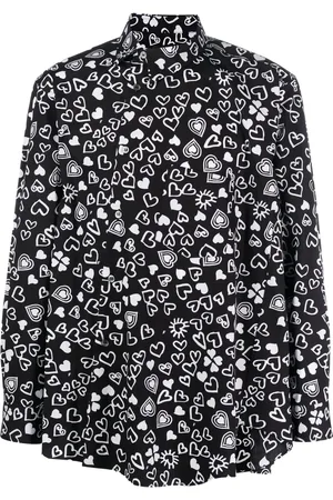 Comme des Garçons Overhemd met hartprint