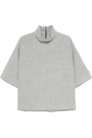 FEAR OF GOD Overhemd met hoge hals en korte mouwen