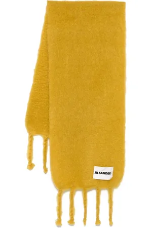 Jil Sander Sjaal met geborstelde afwerking