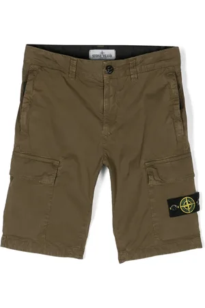 Stone Island Shorts met logopatch