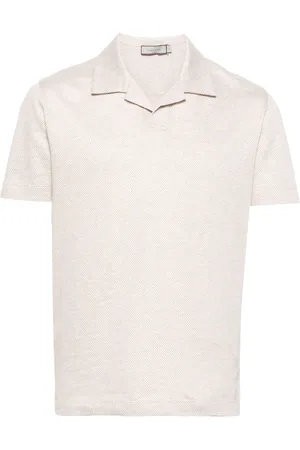 CANALI Katoenen poloshirt met camp kraag