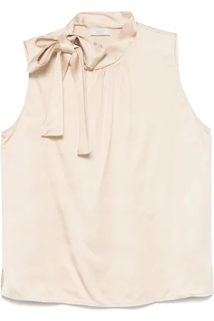 PESERICO SIGN Blouse met gestrikte hals