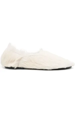 Jil Sander Slippers met kalfshaar
