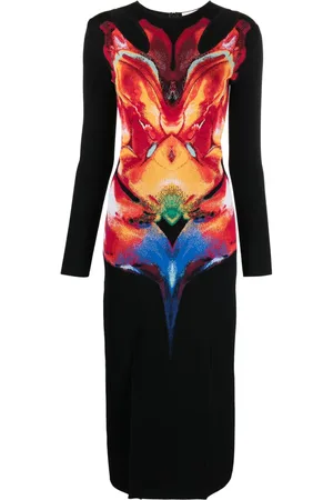 Alexander McQueen Jurk met jacquard