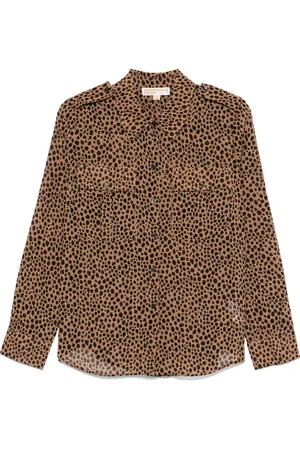 Michael Kors Blouse met luipaardprint