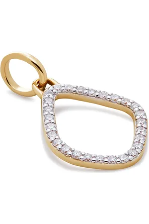 Monica Vinader 14kt geelgouden hanger