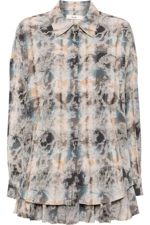 B+AB Geruite blouse