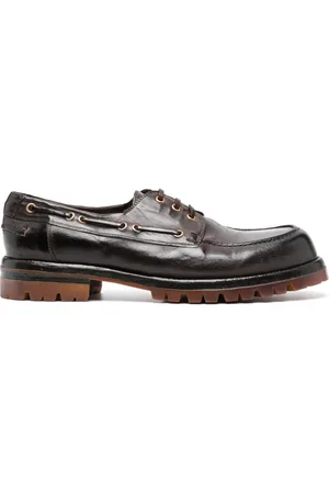 ELEVENTY Leren bootschoenen