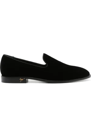 Giuseppe Zanotti Jean fluwelen loafers met ronde neus