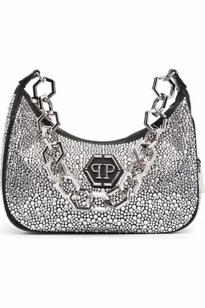Philipp Plein Schoudertas verfraaid met kristallen
