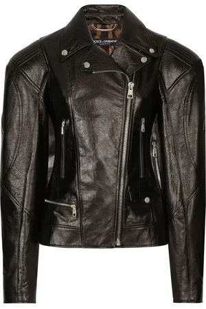 Dolce & Gabbana Leren bikerjack