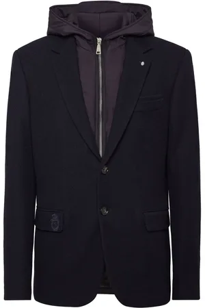 BILLIONAIRE Gelaagde blazer met gekerfde revers en capuchon