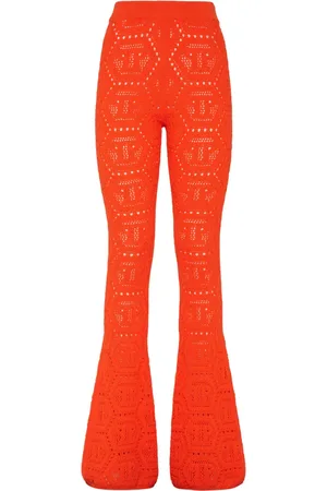 Philipp Plein Bootcut broek met monogram