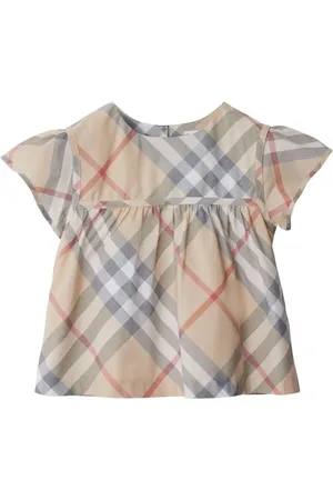Burberry Nova Check peplum blouse